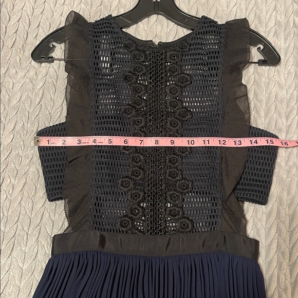 Self-Portrait Navy Lace Midi Dress - Picture 10 of 11